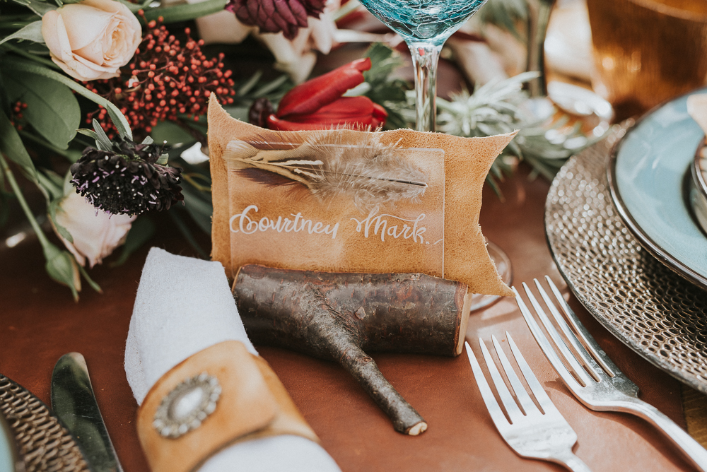 Lake Louise Wedding centre pieces 