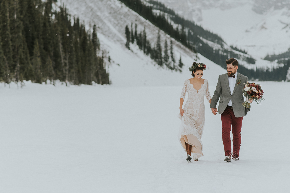 Winter wedding lake louise